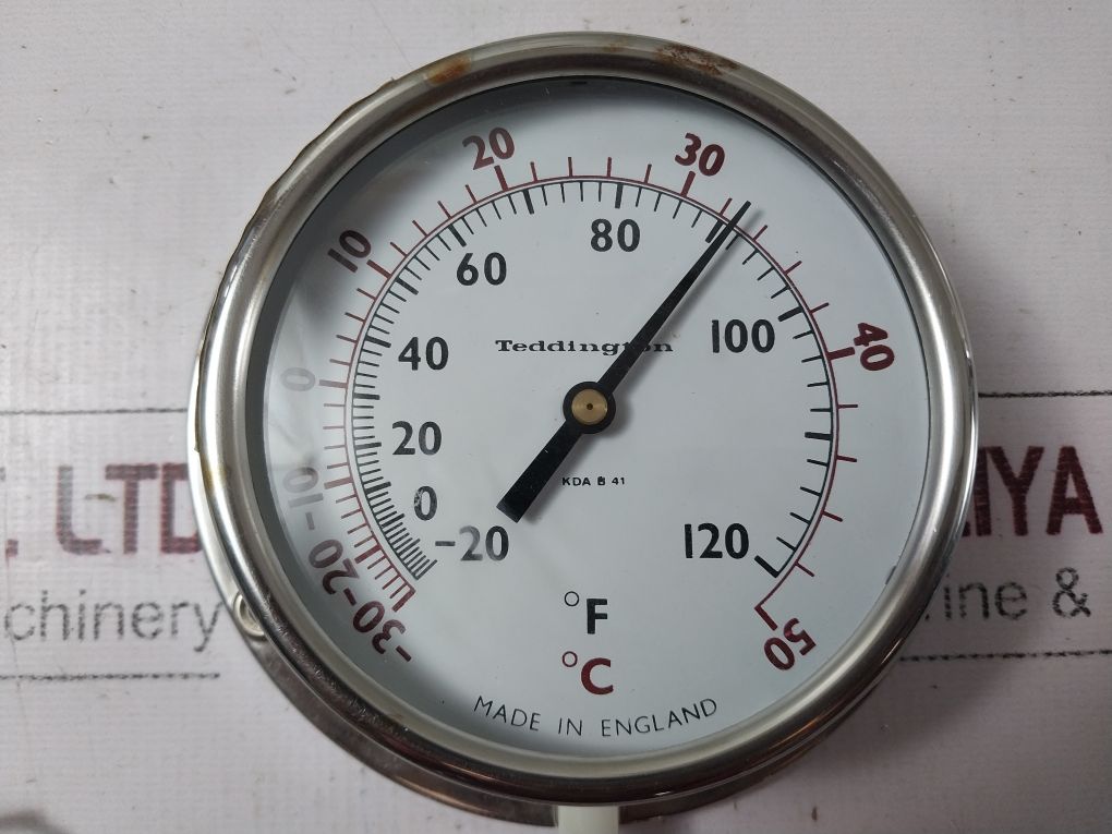 Teddington Kda B/41 4.5 Dial Thermometer -30 To +50 Deg C