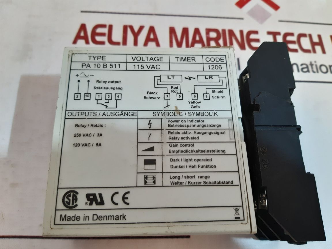 Telco Pa10B511 Photoelectric Amplifier 250 Vac
