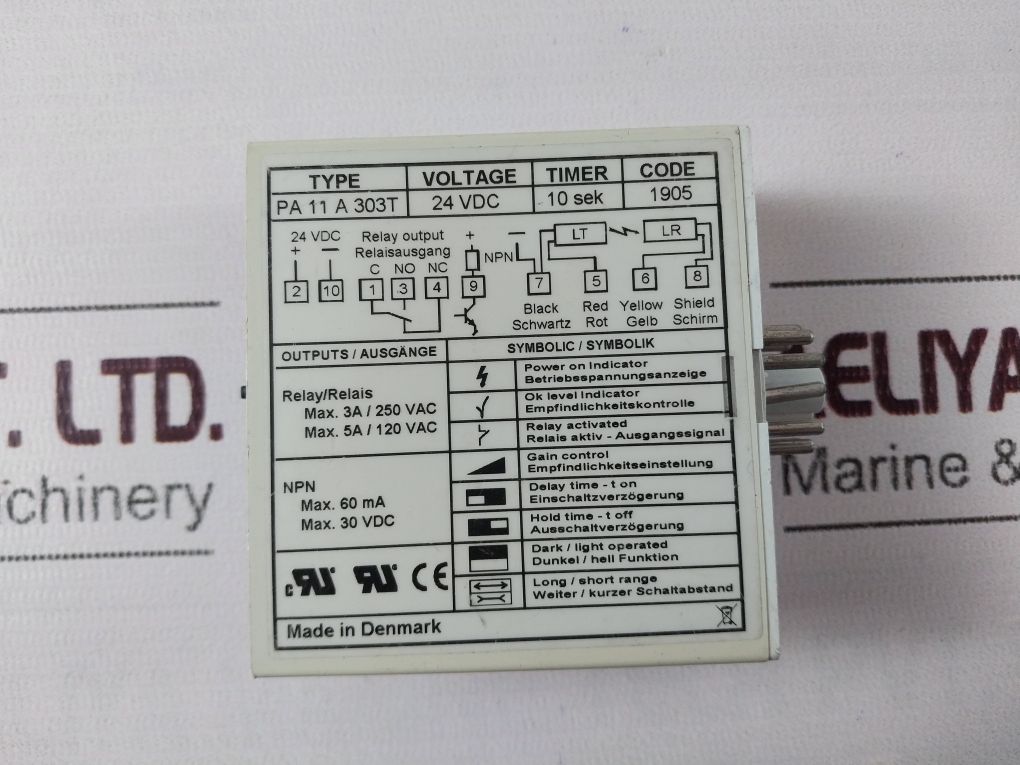 Telco Pa 11 A 303T 24Vdc Photoelectric Amplifier