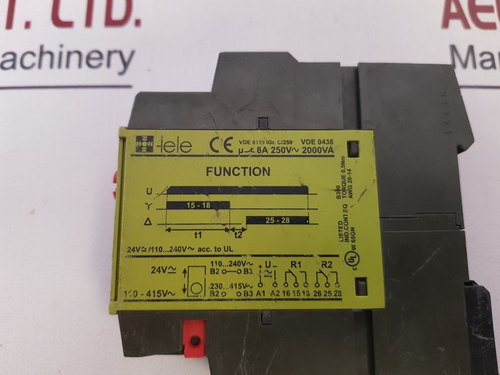 Tele Analog Timer D12Ds Multifunction Changeover Relay