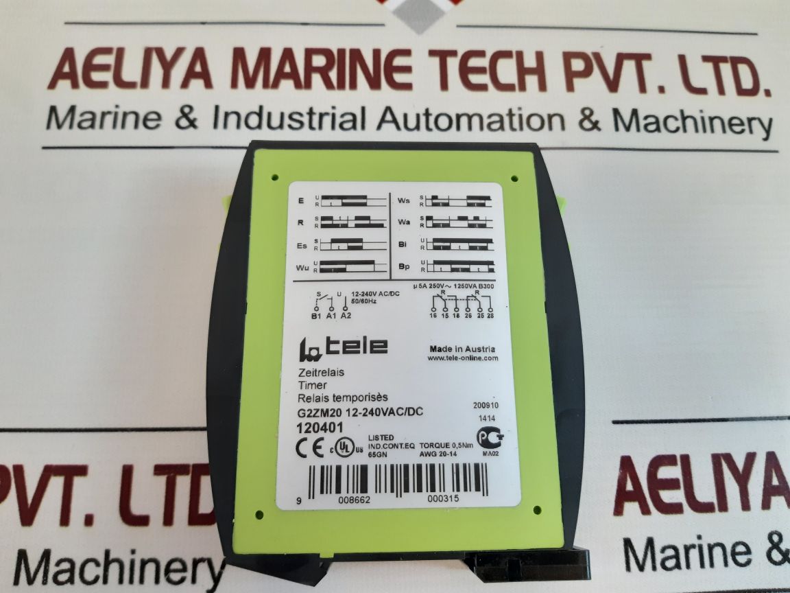 Tele g2zm20 multifunction time relay 12-240v ac/dc