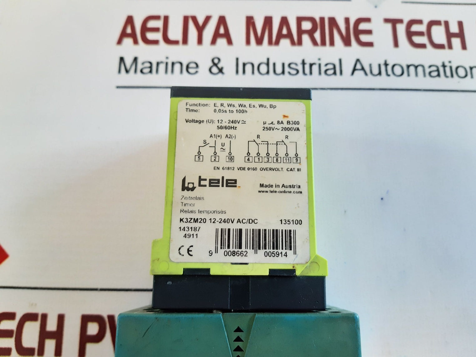 Tele K3Zm20 Multifunction Timer 12-240V Ac/Dc With Base