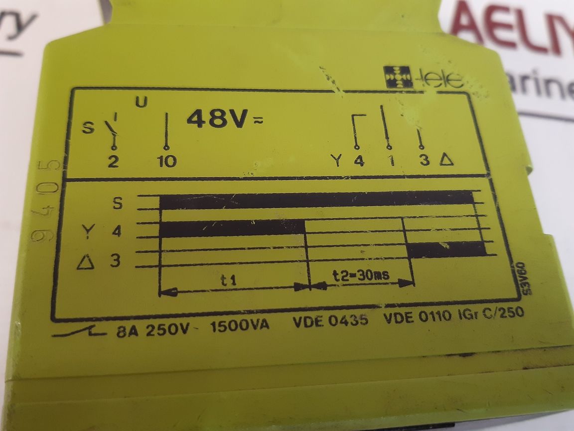 Tele S3V60 Timer Relay T1 6-30S