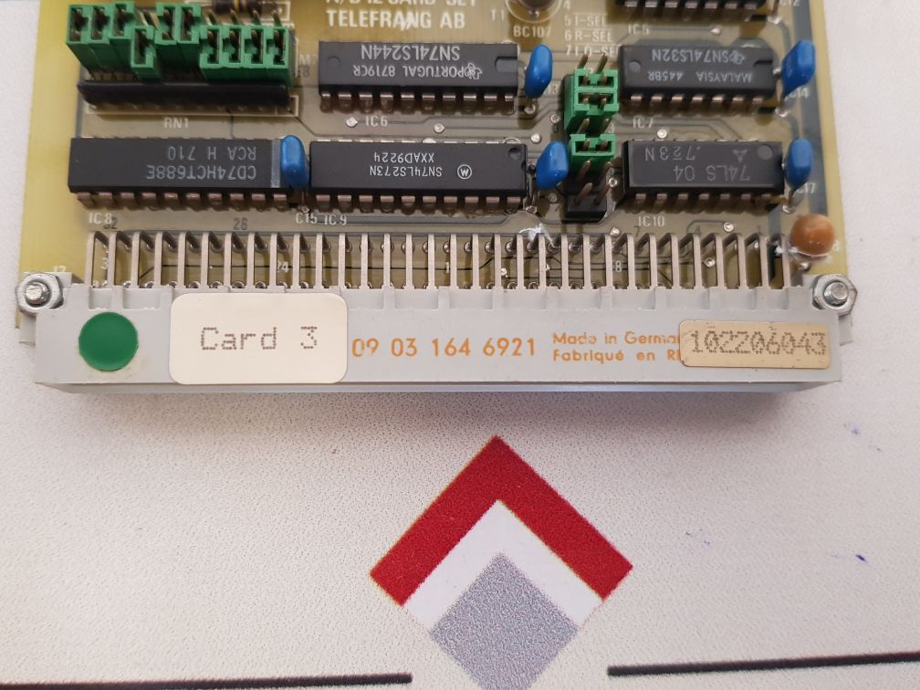 Telefrang J21 Set 68 12-bit A/D Converter Pcb Card