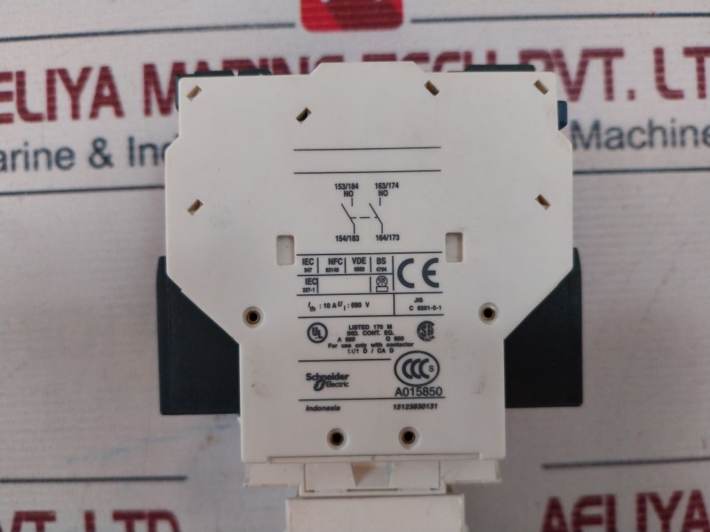 Telemecanique A013250 Contactor With Ladt0 Auxiliary Contact Block Lad4Rcu Transient Suppressor Lad8N20 Contact Block