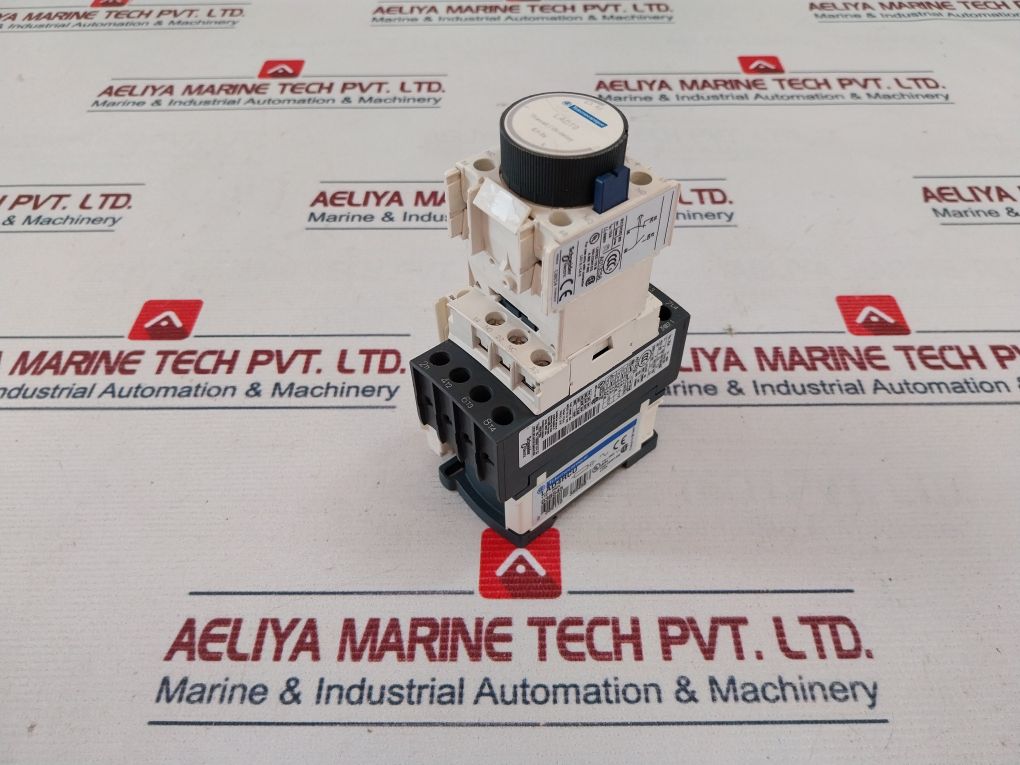 Telemecanique A013250 Contactor With Ladt0 Auxiliary Contact Block Lad4Rcu Transient Suppressor Lad8N20 Contact Block