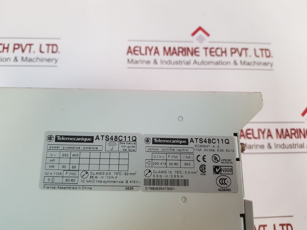 Telemecanique Altistart 48 Ats48C11Q Soft Starter