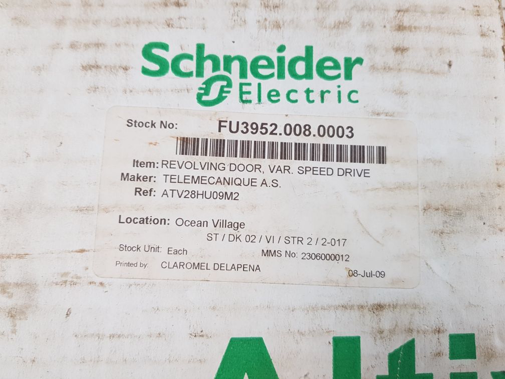 Telemecanique atv11hu09m2e altivar 11 Variable speed drive