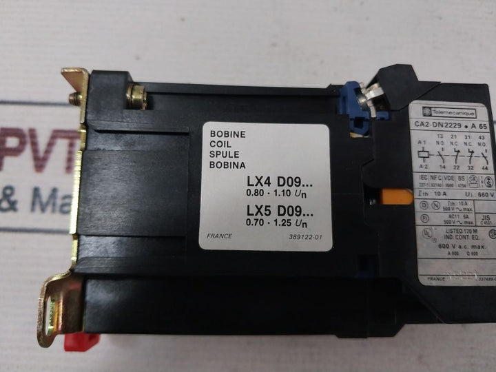 Telemecanique Ca2-dn2229•A 65 Control Relay 10A