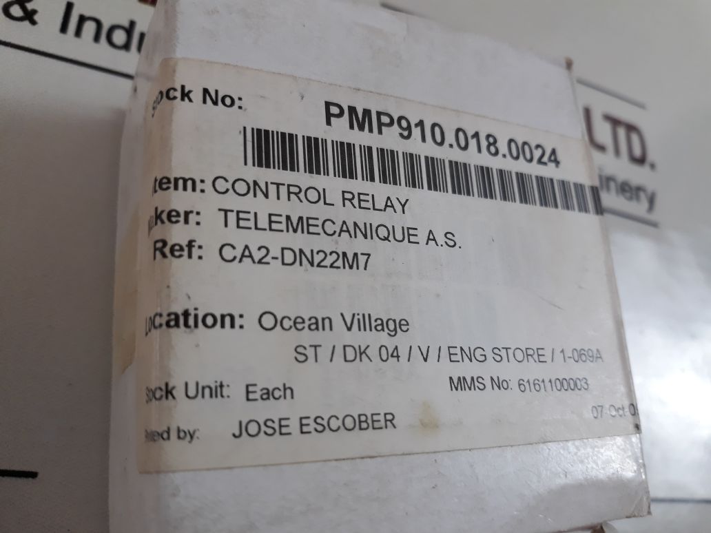 Telemecanique Ca2-dn22M7 Control Relay 