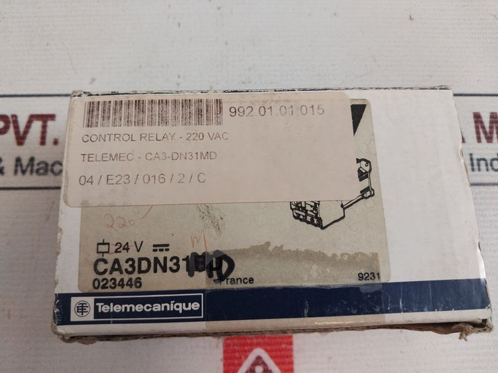 Telemecanique Ca3-dn31Md Contactor Control Relay 10A