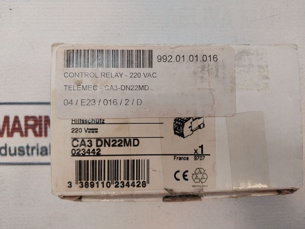 Telemecanique Ca3 Dn 22 Control Relay 750V