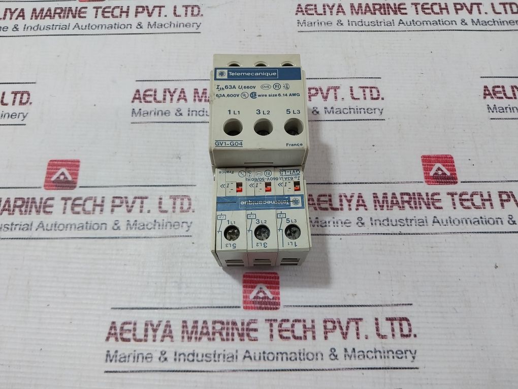 Telemecanique Gv1-g04 Terminal Contact Block 600V 5060Hz