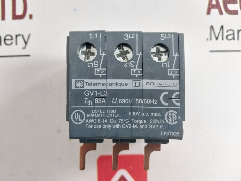Telemecanique Gv1-l3 Circuit Breaker