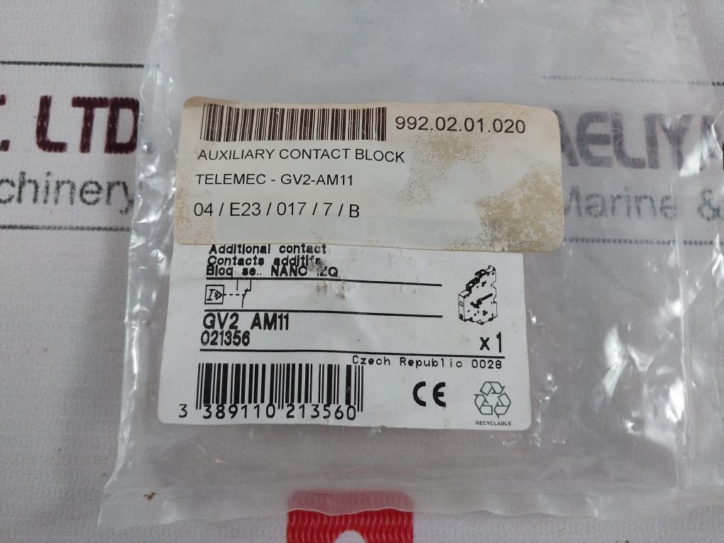 Lot Of 7X Telemecanique Gv2-am11 Auxiliary Contact Block