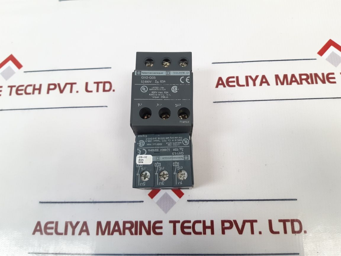 Telemecanique Gv2-g05 Electric Terminal Block Gv1-l3 Circuit Breaker