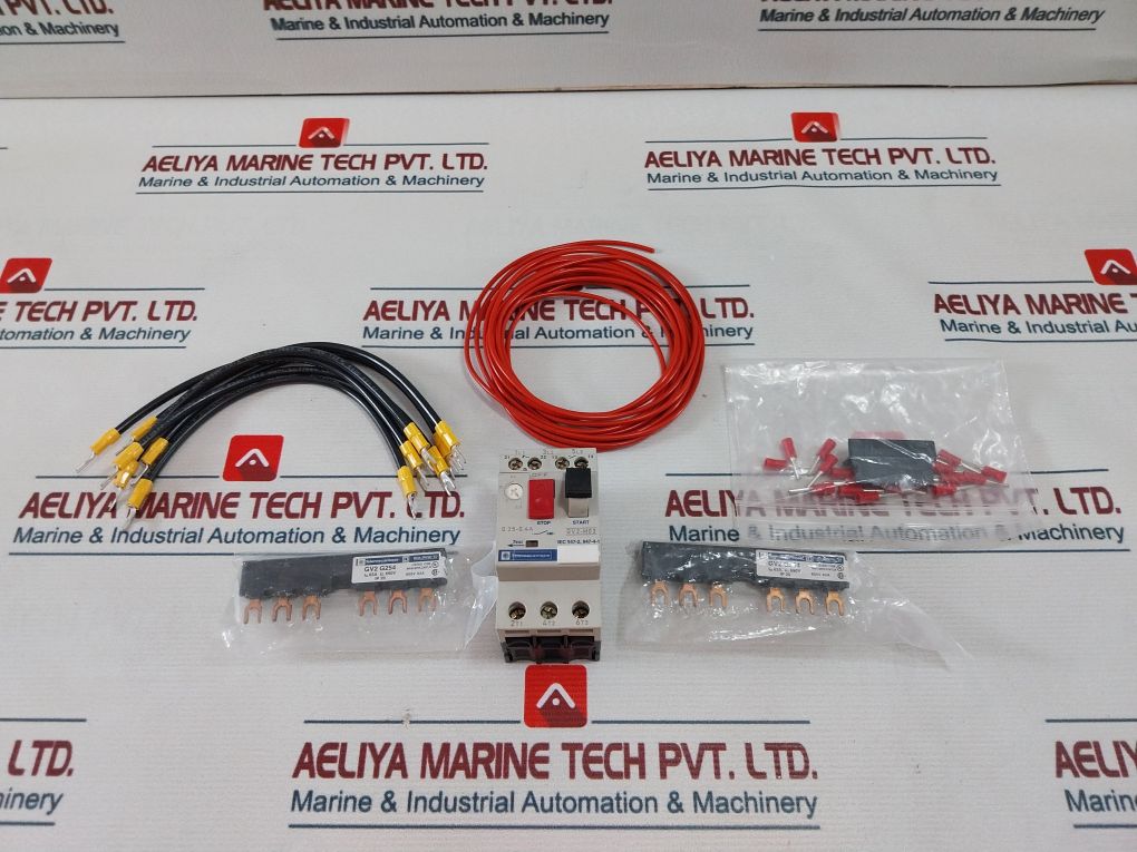 Telemecanique Gv2-m03 Motor Circuit Breaker Gv2 G254 Busbar & H07V2-k Wire Set
