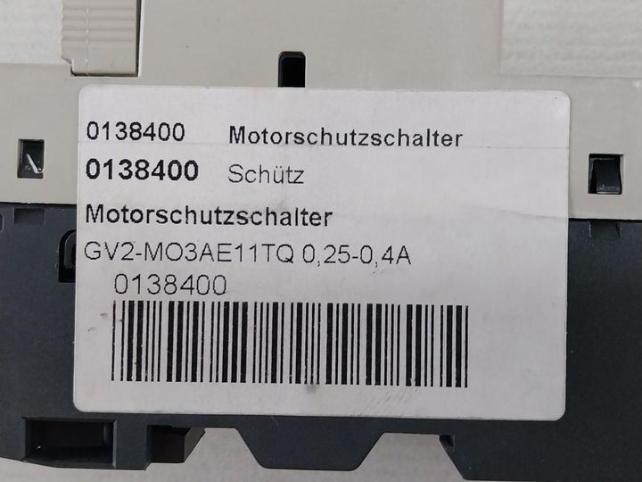 Telemecanique Gv2-m03 Motor Circuit Breaker Gv2 G254 Busbar & H07V2-k Wire Set