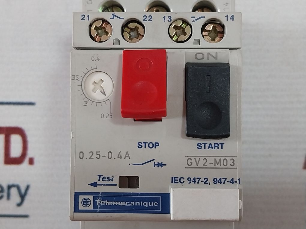 Telemecanique Gv2-m03 Motor Circuit Breaker Gv2 G254 Busbar & H07V2-k Wire Set