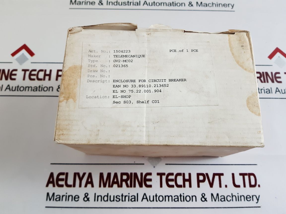 Telemecanique Gv2-mc02 Enclosure