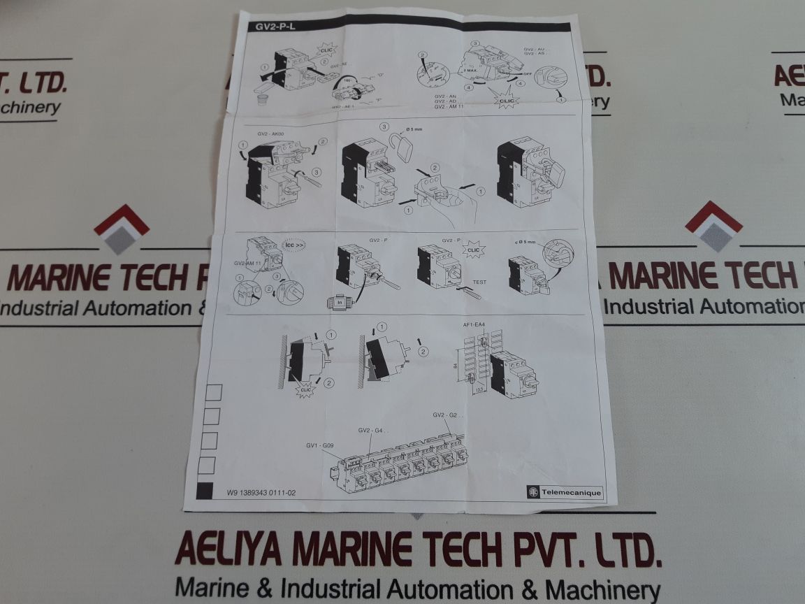 Telemecanique Gv2-p14/6-10A Motor Circuit Breaker
