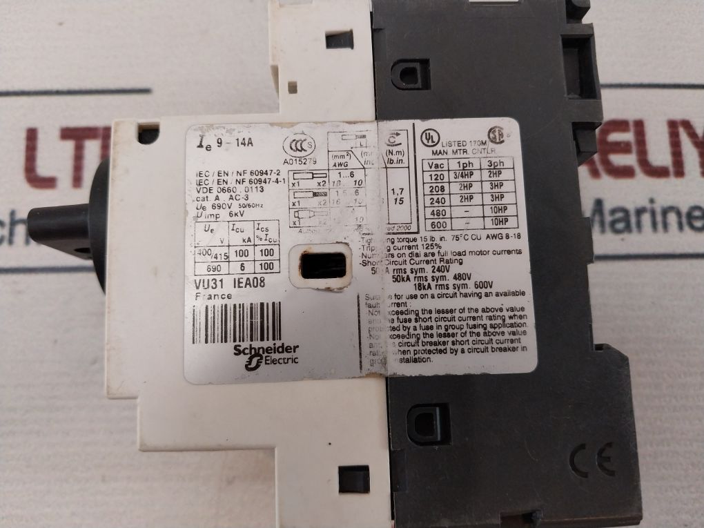 Telemecanique Gv2-p16 Motor Circuit Breaker