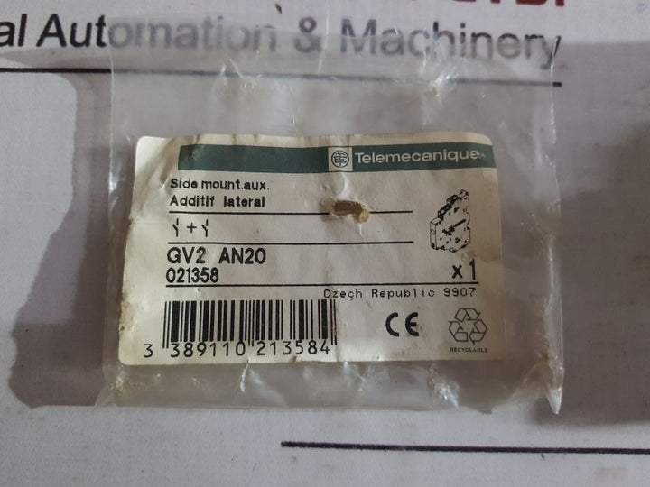 Telemecanique Gv2-an20 Auxiliary Contact 690V 6A