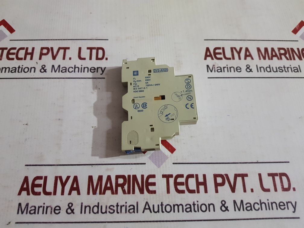 Telemecanique Gv2-an20 Auxiliary Contact 690V 6A