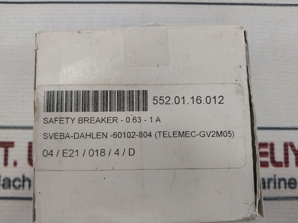 Telemecanique Gv2Me05/0.63-1A Motor Protection Circuit Breaker