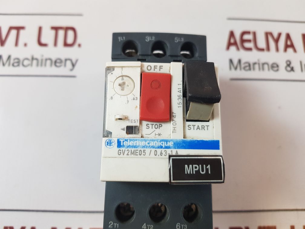 Telemecanique Gv2Me05/0,63-1A Motor Starter Circuit Breaker