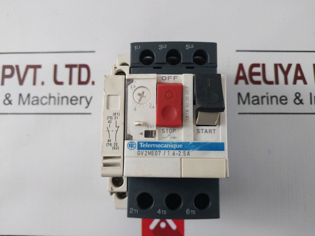 Telemecanique Gv2Me07/1.6-2.5A Motor Circuit Breaker 6A 690V 50/60Hz