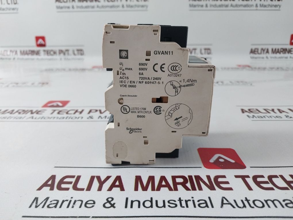 Telemecanique Gv2Me07/1.6-2.5A Motor Circuit Breaker 6A 690V 50/60Hz