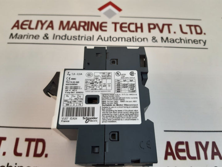 Telemecanique Gv2Me07/1.6-2.5A Motor Circuit Breaker
