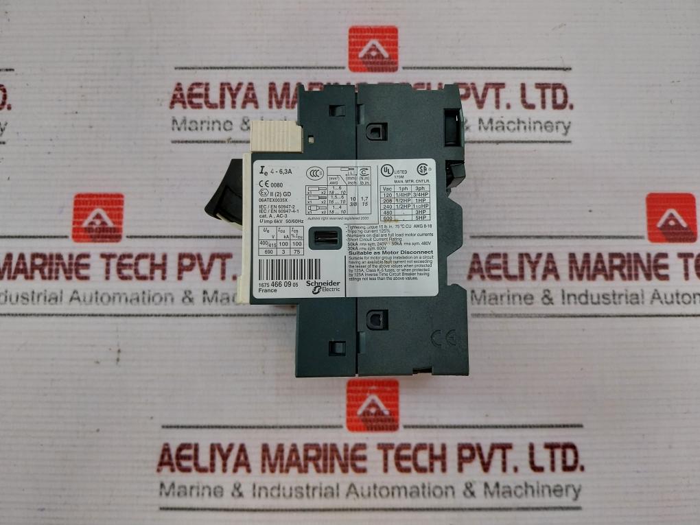 Telemecanique Gv2Me10 Motor Circuit Breaker 50/60Hz