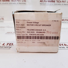 Telemecanique Gv2Me22/20-25A Motor Circuit Breaker