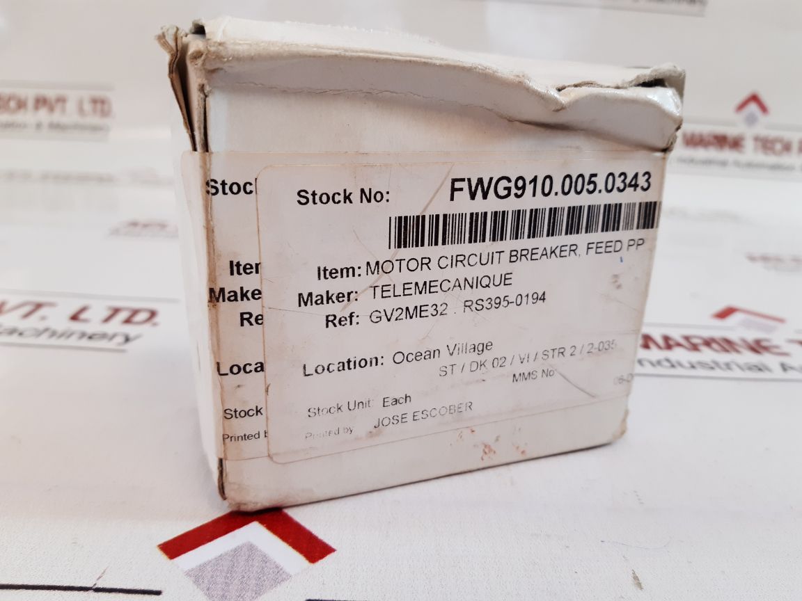Telemecanique Gv2Me32/24-32A Motor Circuit Breaker