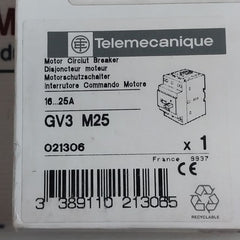 Telemecanique Gv3-m25 Motor Circuit Breaker