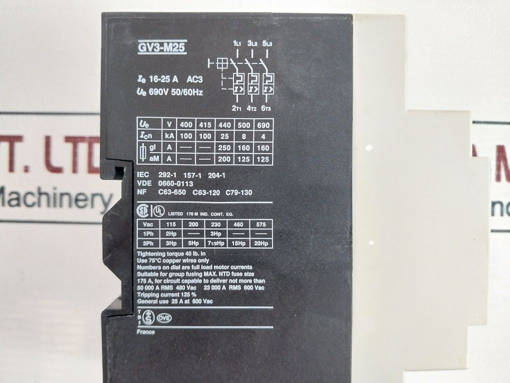 Telemecanique Gv3-m25