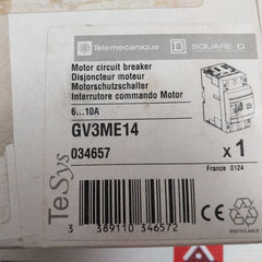 Telemecanique Gv3Me14/6-10A Motor Circuit Breaker