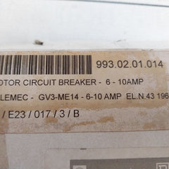 Telemecanique Gv3Me14/6-10A Motor Circuit Breaker