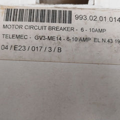 Telemecanique Gv3Me14/6-10A Motor Circuit Breaker