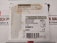 Telemecanique Gv3Me14/6-10A Motor Circuit Breaker 75°C