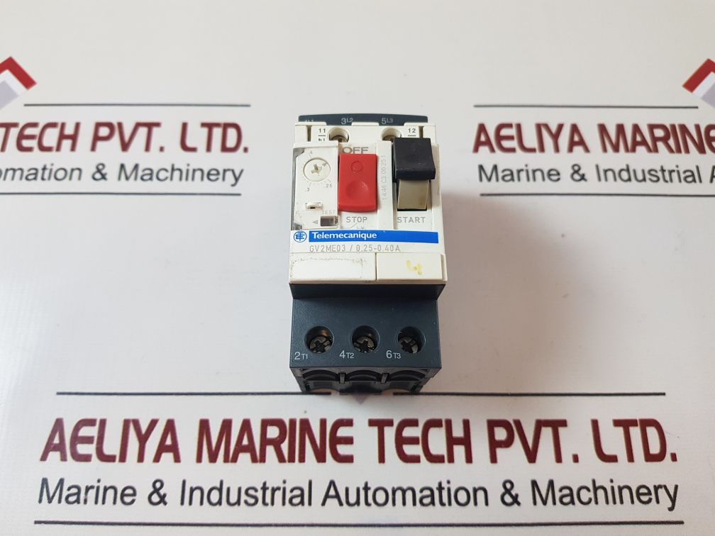 Telemecanique Gv 2 Me03/ 0.25-0.40A Motor Circuit Breaker