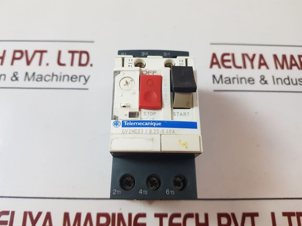Telemecanique Gv 2 Me03/ 0.25-0.40A Motor Circuit Breaker