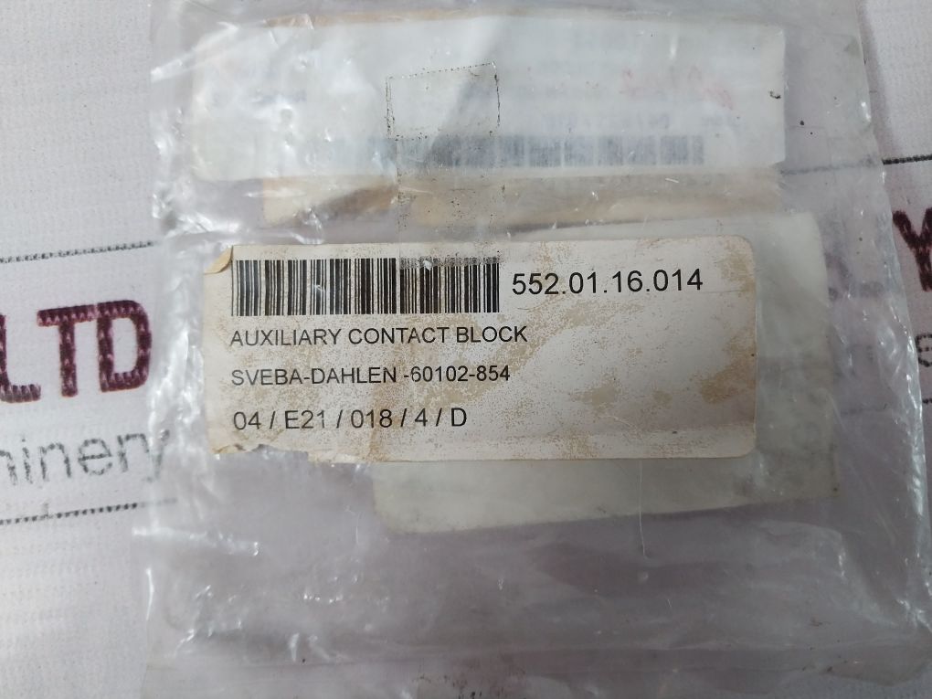 Telemecanique Gvan11 Auxiliary Contact Block 552.01.16.014, 240V 6A