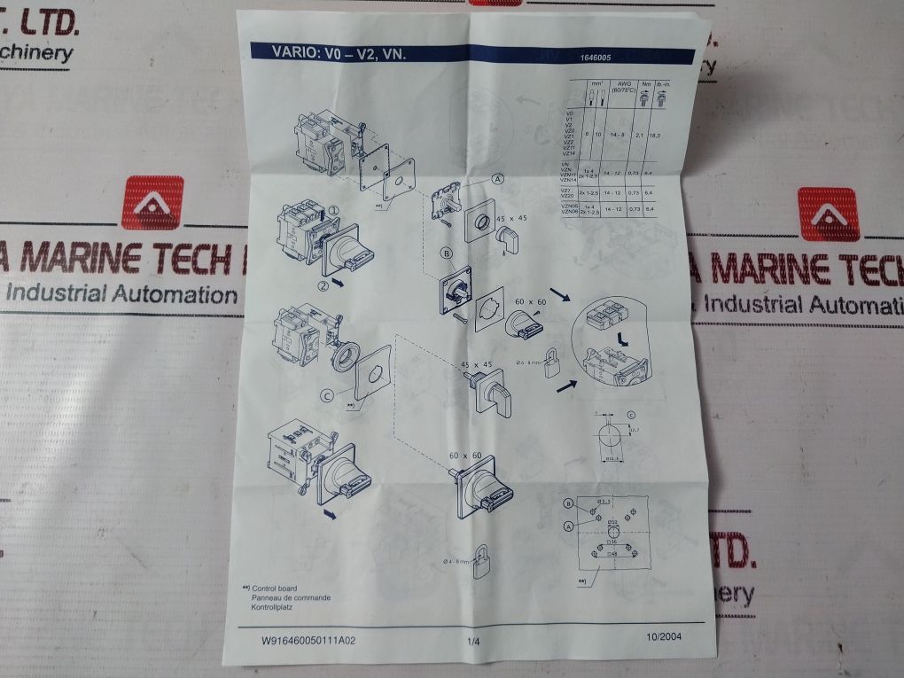 Telemecanique Kcf1Pz 3 Pole Isolated Load Break Switch Set