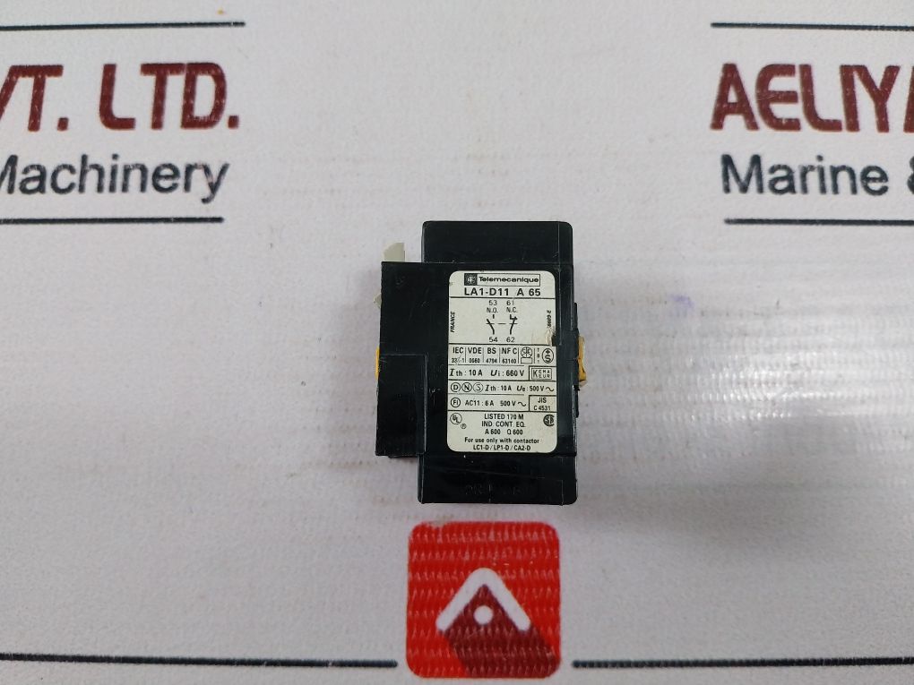 Telemecanique La1-d11 A 65 Auxiliary Contact Block 10A 660V