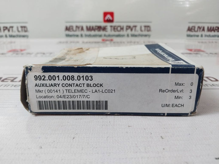 Telemecanique La1-lc021 Auxiliary Contact Block 992.001.008.0103, 660V 6A