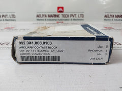 Telemecanique La1-lc021 Auxiliary Contact Block 992.001.008.0103, 660V 6A