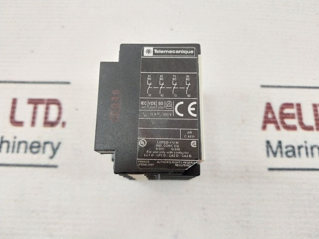 Telemecanique La1 Dn04 Auxiliary Contact Block